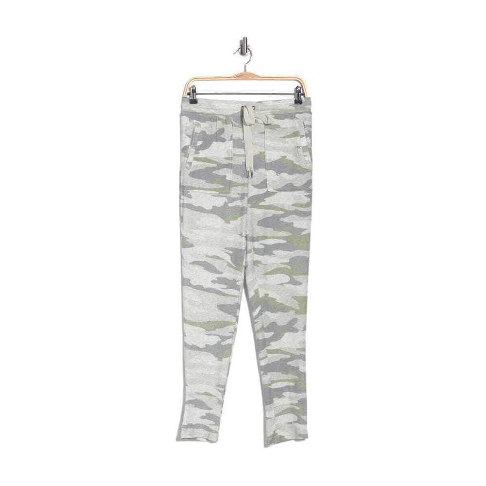 PHILOSOPHY Drawstring Knit Joggers In Grey Cloud Camo Print size S